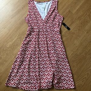 NY&C: Red and white dress